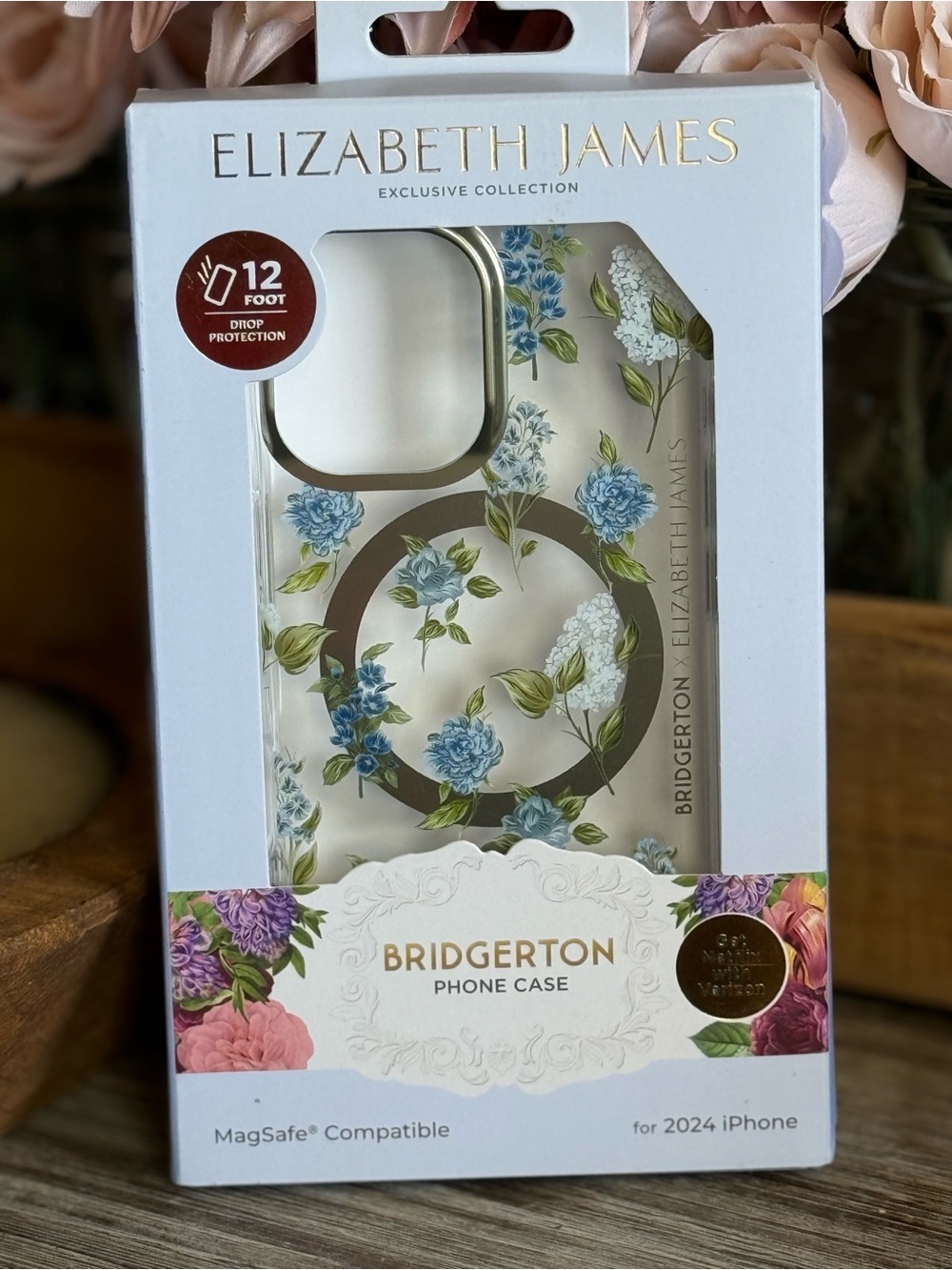 Bridgerton X Elizabeth James iPhone 16 Phone Case - Blooming Waltz